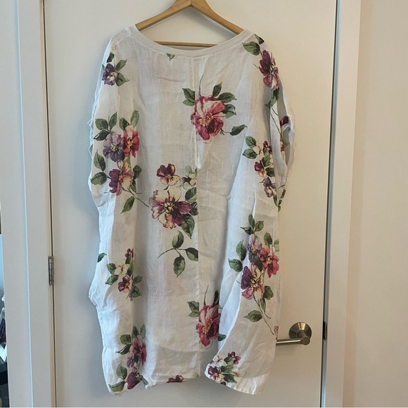 Floral linen tunic - Picture 4 of 4